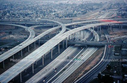 Stack Interchange, Interstate Highway I-110, Freeway, Highway, Interchange, I-105