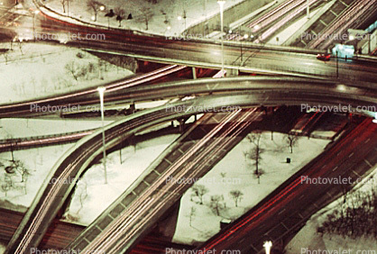 Circle Interchange, Interstate Freeway, Maze, tangle, overpass, underpass, intersection