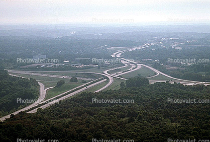 Stack Interchange, Freeway, Highway, Cincinnati, Ohio