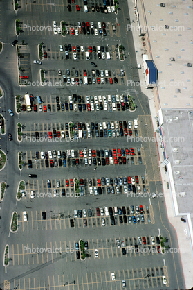 parked cars, stalls, sedan, Parking Lot, Cincinnati