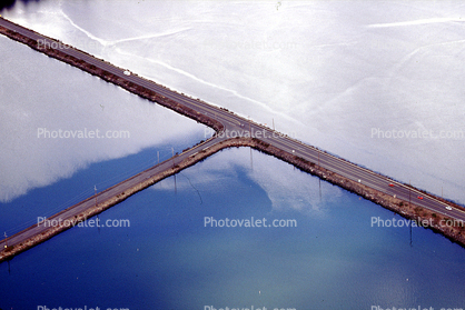 T-Intersection, Salt Flats, Water, Road, T-Intersection