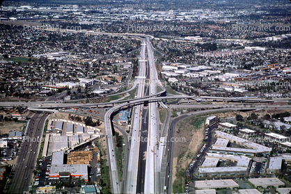 Four-way interchange, Partial Stack Interchange, Costa Mesa, California, Maze