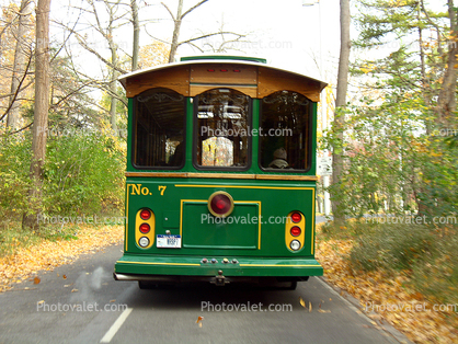 Niagara Falls State Park Trolley, head-on