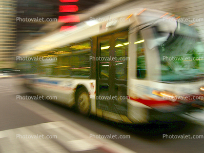 CTA Bus Zooms by