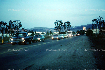 Road, street, cars, evening, dusk, Livermore
