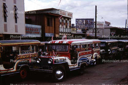 Jitney, Jeep, colorful bus