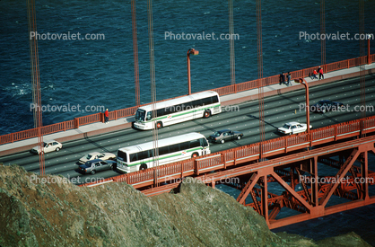 Golden Gate Transit Buses, cars