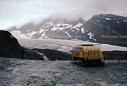 Bombardier B12 Snow Track, Half-track, Snowmobile, Columbia Ice Glacier, Icefields, Canada, Tour, off-road locomotion