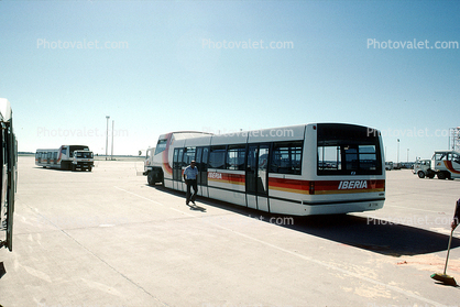 Iberia Airlines Shuttle bus, Barcelona, Spain