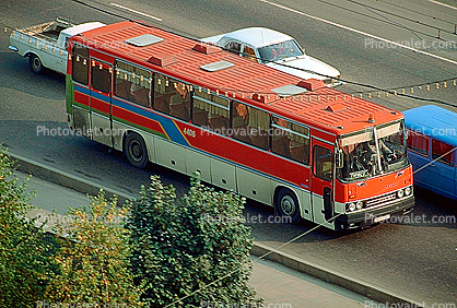 Bus over the Moscow River