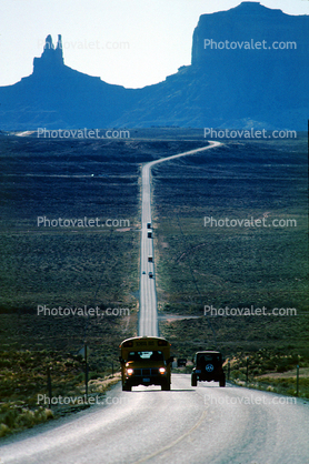 Monument Valley, road, highway, geologic feature, butte