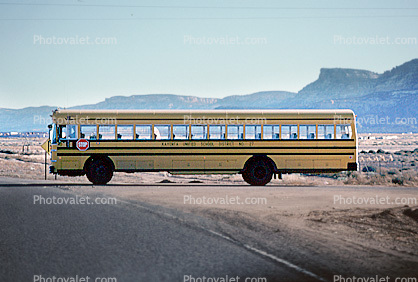 School Bus, Kayenta, northern Arizona