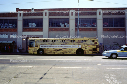 Decorated MUNI Bus, July 1999
