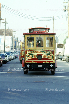 cable car bus head-on