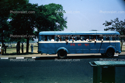 Schoolbus, Calcutta, India, 1964, 1960s