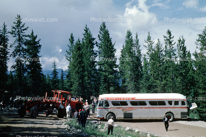 Trailways Bus, Banff, Alberta, Canada, 1962, 1960s