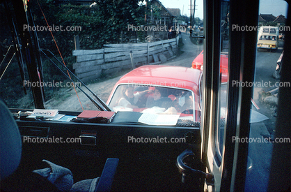 Traffic Jam, Budapest Hungary, 1978, 1970s