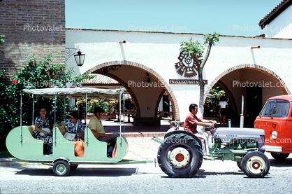 Tractor Pulling Trailer, Puerto Vallarta, Posada Vallarta, 1973, 1970s