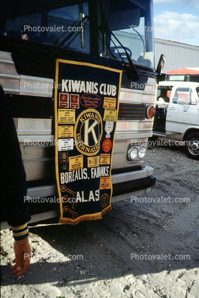 Kiwanis Club Banner, Fairbanks, Alaska, 1988, 1980s