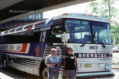 Wayfarer Tour, Brewster MCI, Gray Line, 1983, 1980s