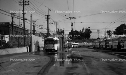 San Francisco Muni Trolleybus 737, Potrero Hill Station, June 9 1949, 1940s