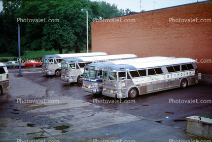 Greyhound Bus Depot, Roanoke Virginia, December 1971, 1970s