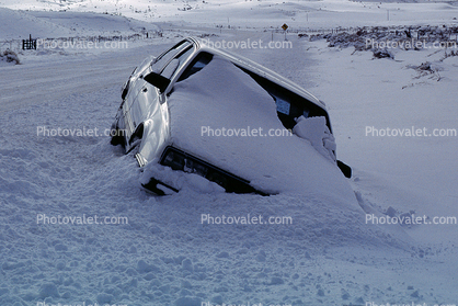 Icy, Slippery Road, Car Accident, Auto, Automobile