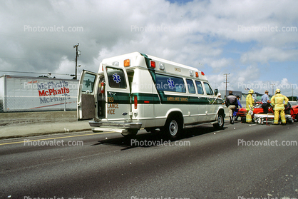Ambulance, Auto, Car, Smashed, US Highway 101