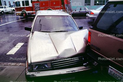 1985 Toyota Camry corner of 17th street and Mississippi street, Potrero Hill, Car Accident, Auto, Automobile, 1980s