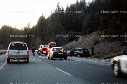 Interstate Highway I-80, Sierra-Mountains, California, USA