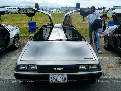 DeLorean, Gullwing, DMC, head-on, automobile
