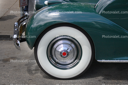 1940 Packard Super-8, Whitewall Tires, Front, Bumper
