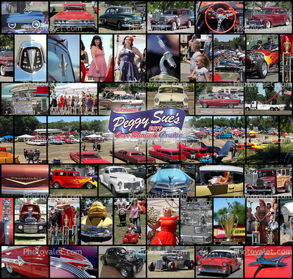 Peggy Sue Car Show & Cruise event grid of images, June 7 2019