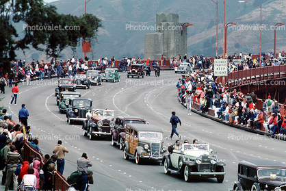 50th Anniversary Celebration, Golden Gate Bridge, Car Show