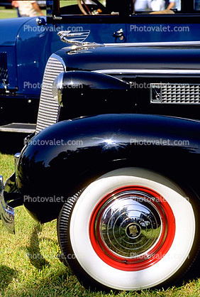 Whitewall Tires, Cadillac, Sedan, Hood Ornament, Packard