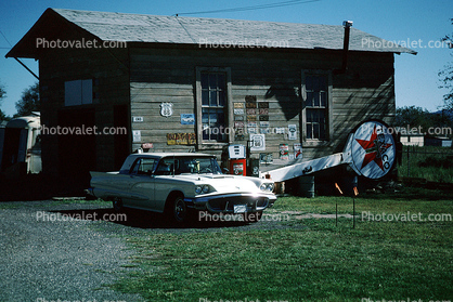 Ford Thunderbird, Car, Automobile, Vehicle, Seligman, 1950s