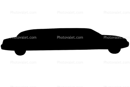 Stretch Limousine Silhouette, logo, shape