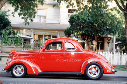 1940 Ford V8 Coupe, whitewall tires, car, 1940s