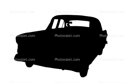 Ford Fairlane silhouette, automobile, 1950s