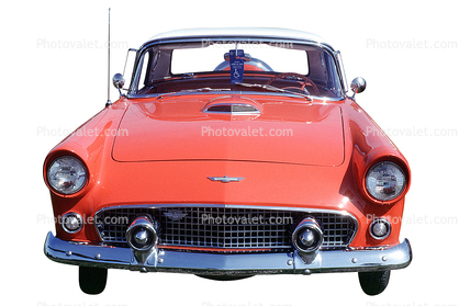 Ford Thunderbird, head-on, automobile, photo-object, object, cut-out, cutout, grill