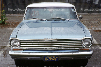 Chevrolet Nova, Chevy head-on, automobile, 1960s