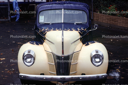 Ford Coupe head-on, automobile, grill