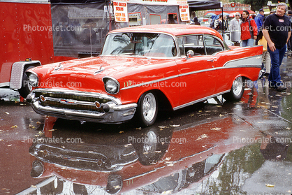 1957 Chevy Bel air, Fins, automobile, Dagmar Bumps