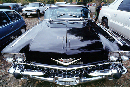 1958 Cadillac head-on, Hood Ornament, automobile