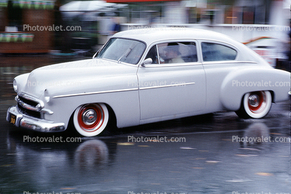 Whitewall, Rainy Road, automobile, 1940s