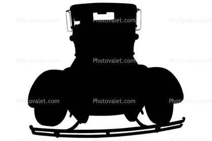 Bumper, Ford Model T silhouette, logo, automobile, shape