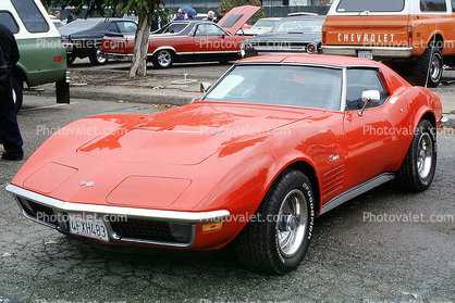 1971 Corvette, sports car, automobile, 1970s