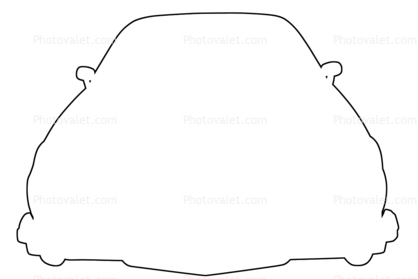 Chevrolet Camero outline, automobile, line drawing, shape