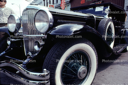 Firestone Whitwall Tires, Headlights, Chrome Radiator Grill, bumper, 1950s