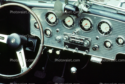 Dashboard, Radio, Steering Wheel, Dials, 1950s